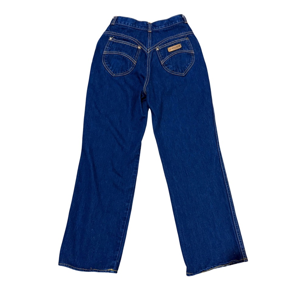Vintage 80's Gitano Jeans Long Length Girls‎ Size 8 Long High Waist Denim Pants